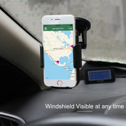 Universal Rotatable Adjustment Car Windshield Mobile Phone Holder with Suction Cup (Black)