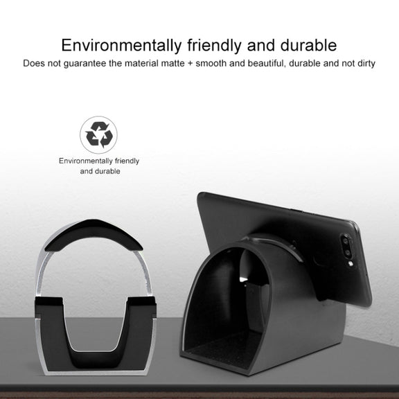 Metal Version Universal Mobile Phones Tablet PC Desktop Bracket Live Bracket(Black)