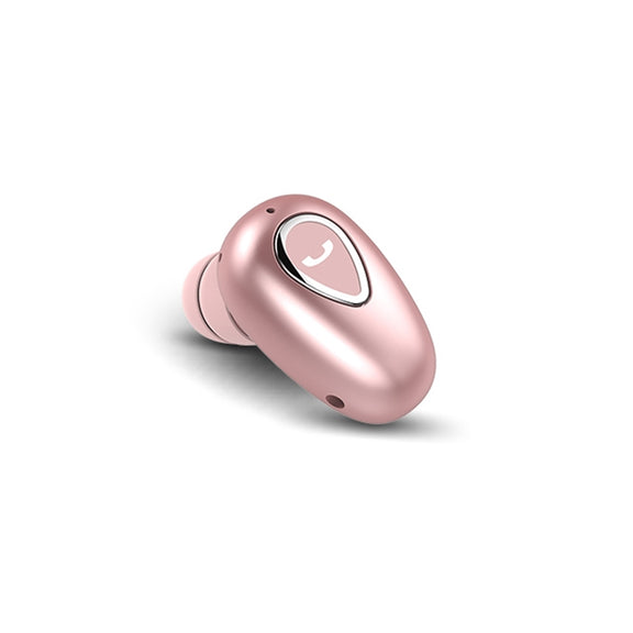 YX01 Sweatproof Bluetooth 4.1 Wireless Bluetooth Earphone, Support Memory Connection & HD Call (Rose Gold)