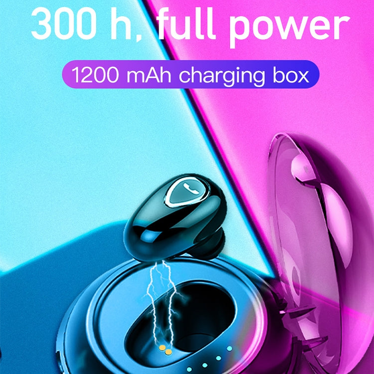 YX01 Sweatproof Bluetooth 4.1 Wireless Bluetooth Earphone with Charging Box, Support Memory Connection & HD Call(Black)