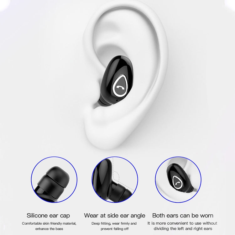 YX01 Sweatproof Bluetooth 4.1 Wireless Bluetooth Earphone with Charging Box, Support Memory Connection & HD Call(Flesh Color)