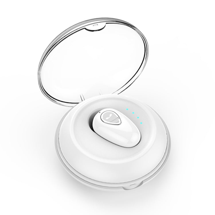 YX01 Sweatproof Bluetooth 4.1 Wireless Bluetooth Earphone with Charging Box, Support Memory Connection & HD Call(White)