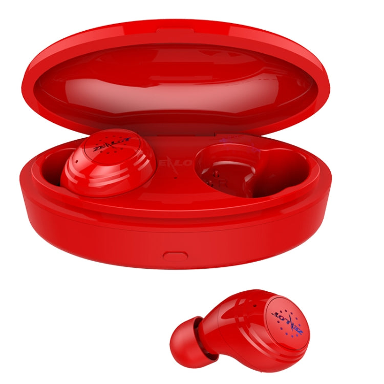 ZEALOT H19 TWS Bluetooth 5.0 Touch Wireless Bluetooth Earphone with Magnetic Charging Box, Support HD Call & Bluetooth Automatic Connection(Red)