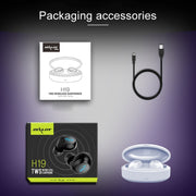 ZEALOT H19 TWS Bluetooth 5.0 Touch Wireless Bluetooth Earphone with Magnetic Charging Box, Support HD Call & Bluetooth Automatic Connection(White)