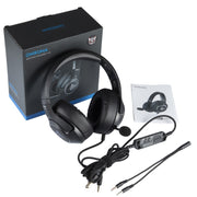 ONIKUMA K9 Single Plug RGB Adjustable Gaming Headphone with Microphone(Black)