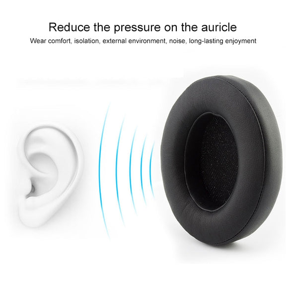 2 PCS For Beats EP Wired Headset Ear-cap Sponge Earmuffs(White)