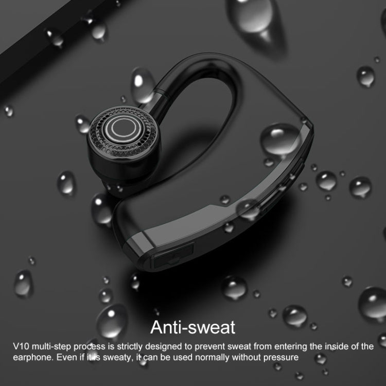 V10 Wireless Bluetooth V5.0 Sport Headphone without Charging Box, CSR Chip, Support Voice Reception&10 Minutes Fast Charging(Black)