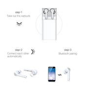 G9 Bluetooth 5.0 HIFI 3D Stereo Wireless Earphone (White)
