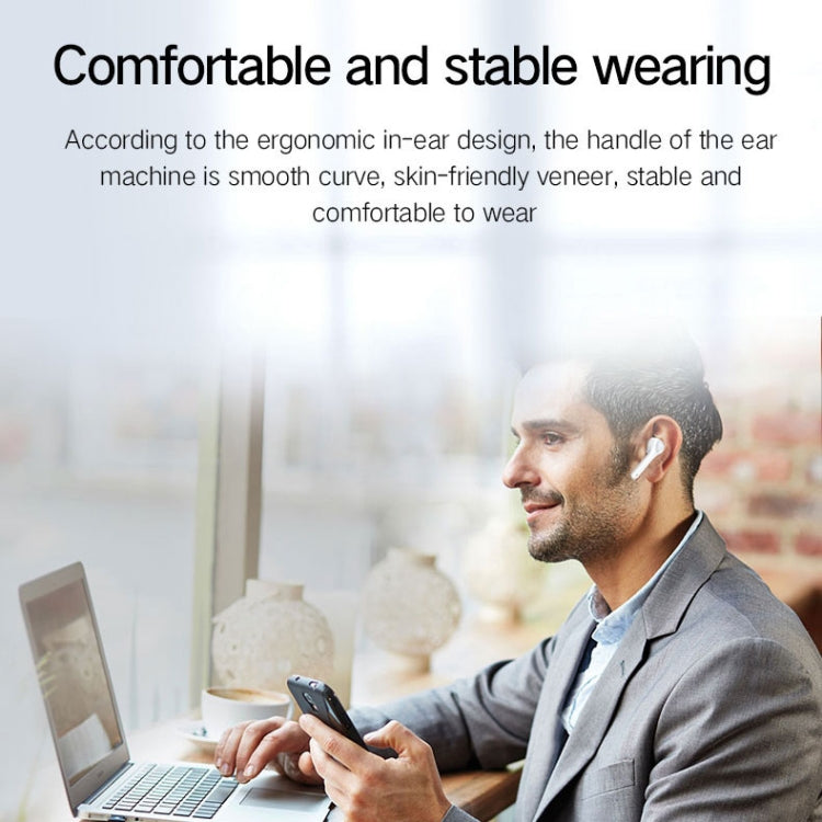 G9 Bluetooth 5.0 HIFI 3D Stereo Wireless Earphone (White)