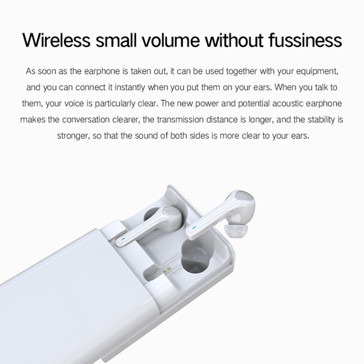 G9 Bluetooth 5.0 HIFI 3D Stereo Wireless Earphone (White)