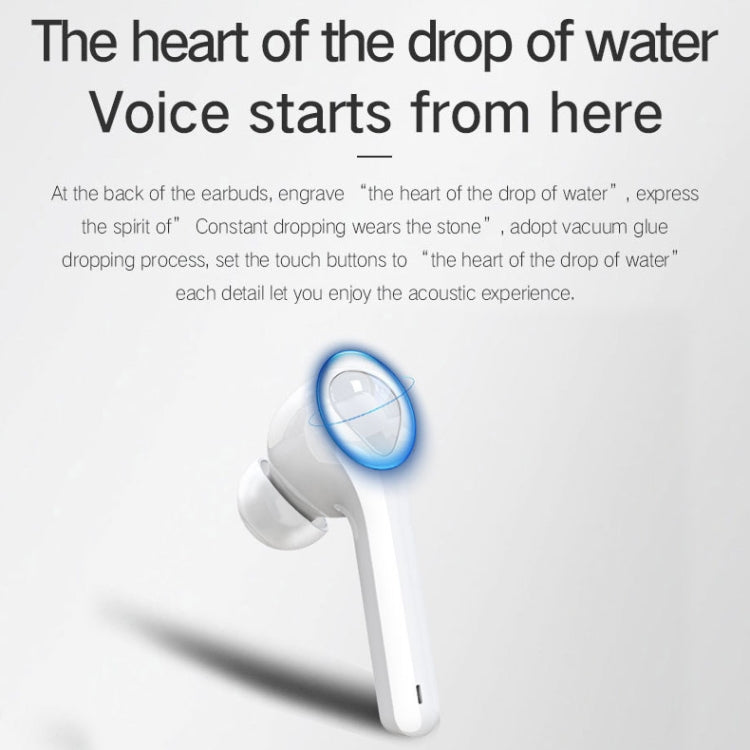 G9 Bluetooth 5.0 HIFI 3D Stereo Wireless Earphone (White)