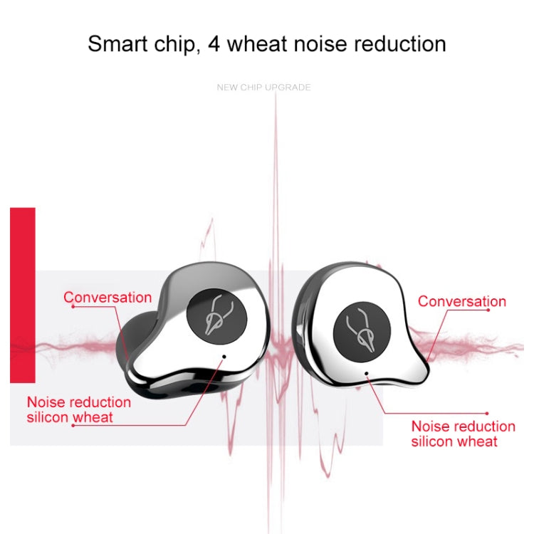 Sabbat E12 Portable In-ear Bluetooth V5.0 Earphone with Wireless Charging Box, Wireless Charging Model, For iPhone, Galaxy, Huawei, Xiaomi, HTC and Other Smartphones(Grey)