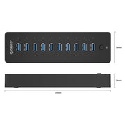 ORICO P10-U3-V1 10 USB 3.0 Ports HUB, Specification: EU Plug