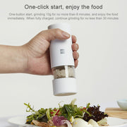 Original Xiaomi Youpin Huohou Electric Grinding Machine Automatic Mill Pepper Grinder(White)