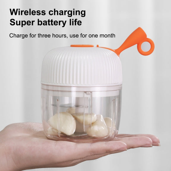 REMAX SL-BM03 Rechew Series Wireless Electric Garlic Stirrer Cordless Portable Food Processor (White)