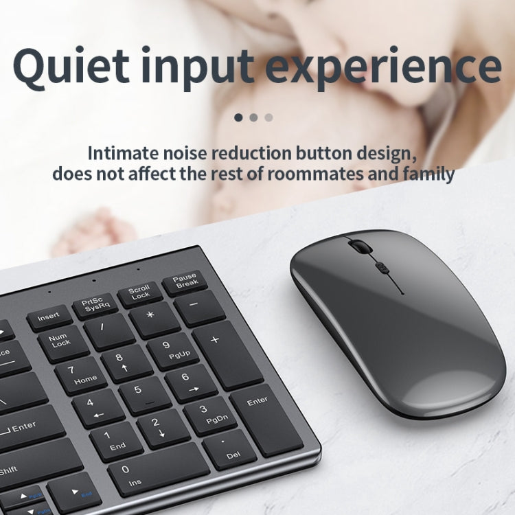 109 Three-mode Wireless Bluetooth Keyboard (Silver)