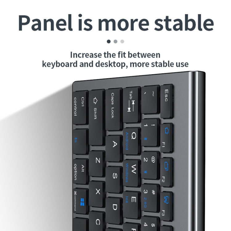 109 Three-mode Wireless Bluetooth Keyboard (Silver)