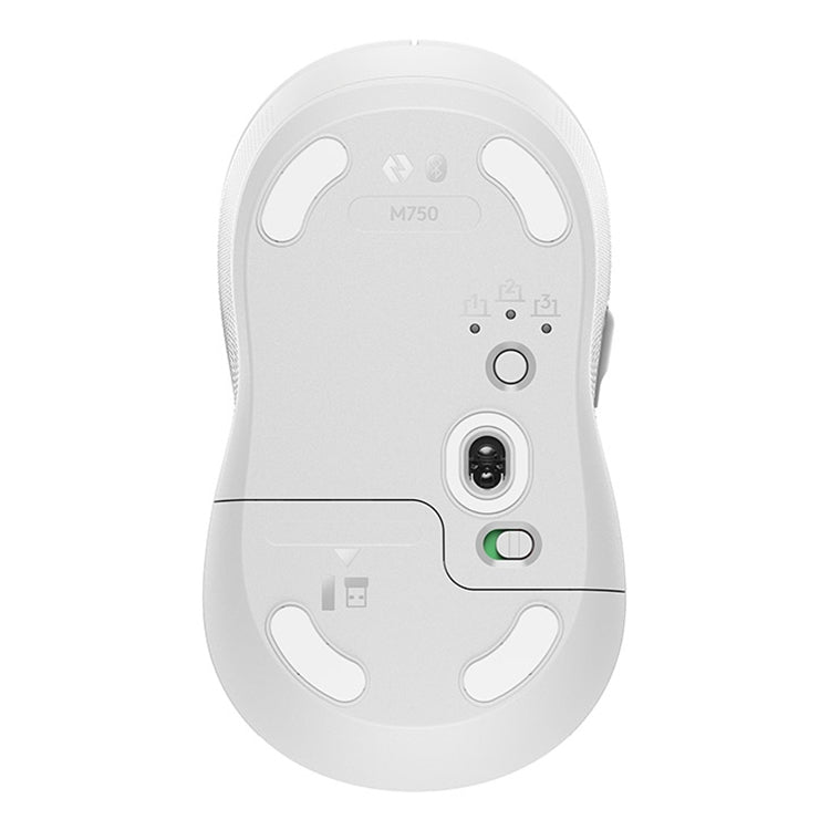 Logitech M750 2000DPI 2.4GHz Wireless Bluetooth Dual Mode Mouse (White)