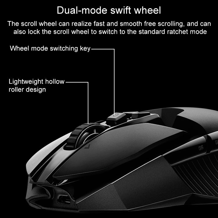 Logitech G903 LIGHTSPEED 16000 DPI 11 Buttons HERO 16K Sensor RGB Backlight Left and Right Hands Universal Wireless Optical Gaming Mouse (Black)