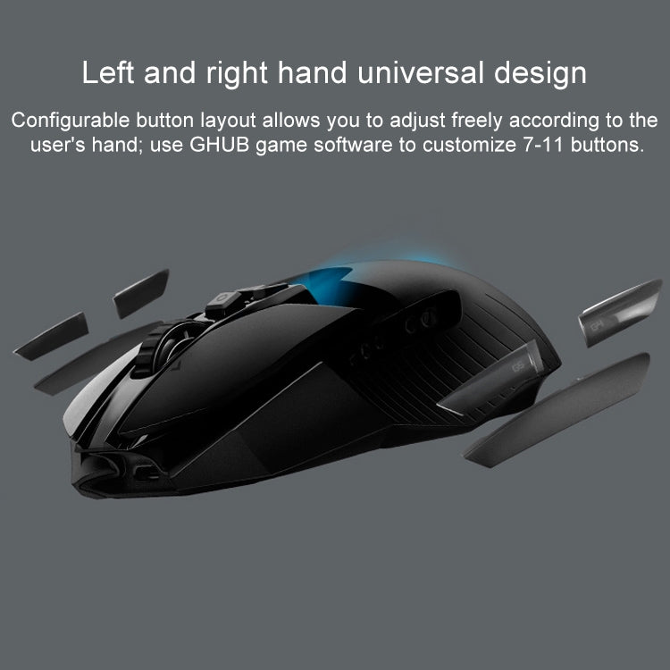 Logitech G903 LIGHTSPEED 16000 DPI 11 Buttons HERO 16K Sensor RGB Backlight Left and Right Hands Universal Wireless Optical Gaming Mouse (Black)