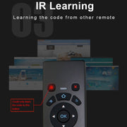 T6 Colorful Light Version Air Mouse 2.4GHz Wireless Keyboard Remote Controller with Touchpad & IR Learning for PC, Android TV Box / Smart TV, Multi-media Devices