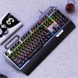 YINDIAO K100 USB Metal Mechanical Gaming Wired Keyboard, Mixed Light Blue Shaft(Black) - free shipping - PMC TechLife - Order now!