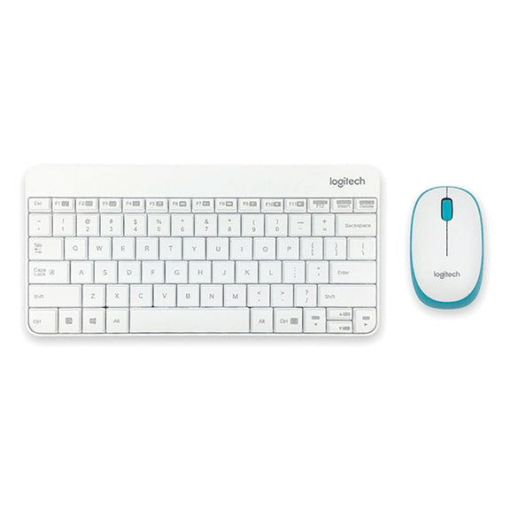 Logitech MK245 Nano Wireless Keyboard Mouse Set (White)