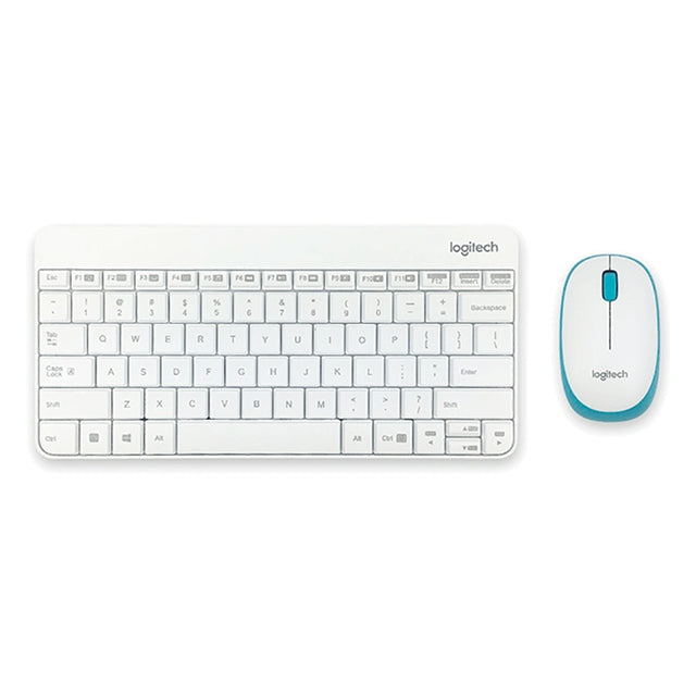 Logitech MK245 Nano Wireless Keyboard Mouse Set (White)