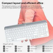 Logitech MK470 Wireless Silence Keyboard Mouse Set (White)