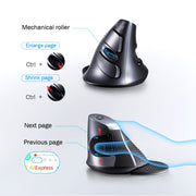 DELUX M618GX Wireless Ergonomic Vertical Mouse 1600DPI Optical Mouse