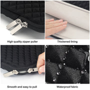 Diamond Texture Laptop Liner Bag, Size: 15.6 inch (Black)