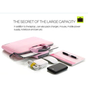 15.6 inch Portable Air Permeable Handheld Sleeve Bag for Laptops, Size: 41.5x30.0x3.5cm(Pink)