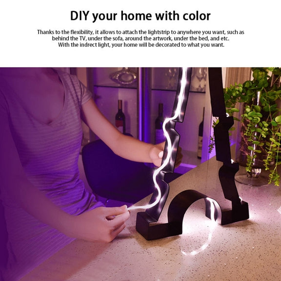 Original Xiaomi Youpin Yeelight Smart WiFi APP Remote Control Extension LED Strip Light, Length: 1m