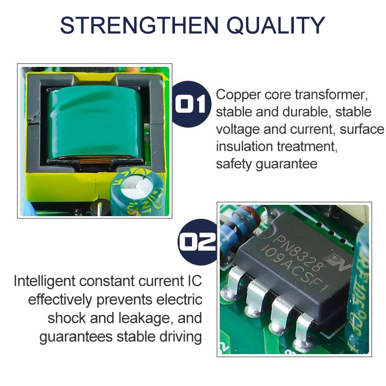 12-18W LED Driver Adapter Isolated Power Supply AC 85-265V to DC 36-65V