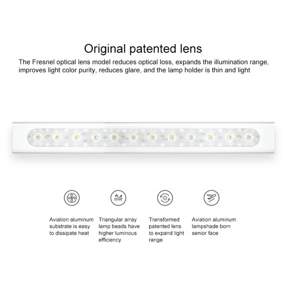 Original Huawei Smart OPPLE LED Desk Lamp Folding Adjust Reading Table Lamp Brightness Lights, Support HUAWEI HiLink (White)