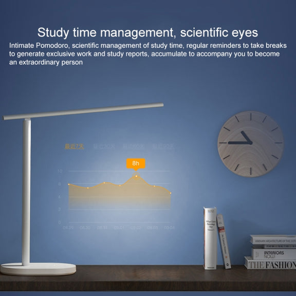 Original Huawei Smart OPPLE LED Desk Lamp Folding Adjust Reading Table Lamp Brightness Lights, Support HUAWEI HiLink (White)