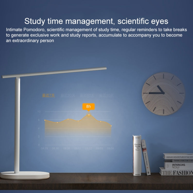 Original Huawei Smart OPPLE LED Desk Lamp Folding Adjust Reading Table Lamp Brightness Lights, Support HUAWEI HiLink (White)