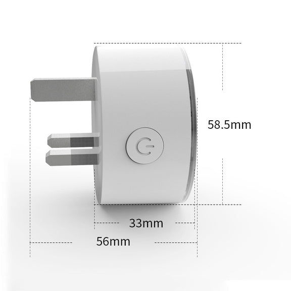 10A RGB Scene Light WiFi Remote Control Smart Socket Works with Alexa & Google Home, AC 220-240V, UK Plug