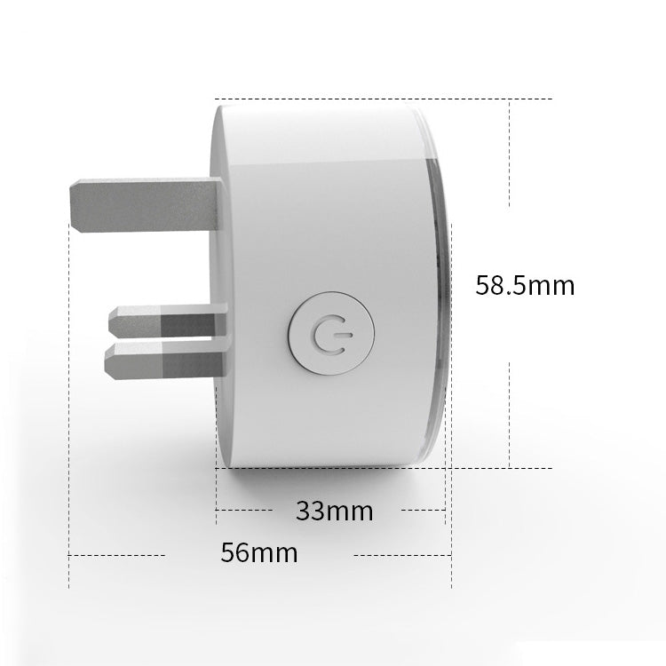 10A RGB Scene Light WiFi Remote Control Smart Socket Works with Alexa & Google Home, AC 220-240V, UK Plug
