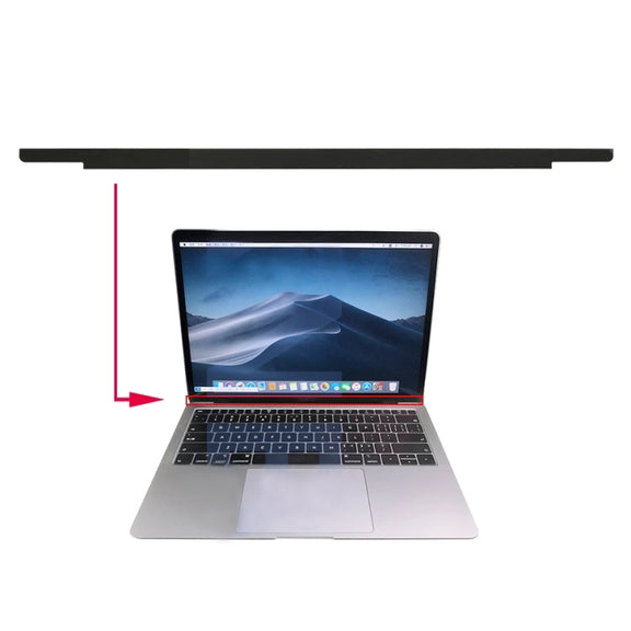 Glass Material LCD Screen Display Front Bezel Logo Cover for Macbook Pro 16 inch A2141 2019(Silver)
