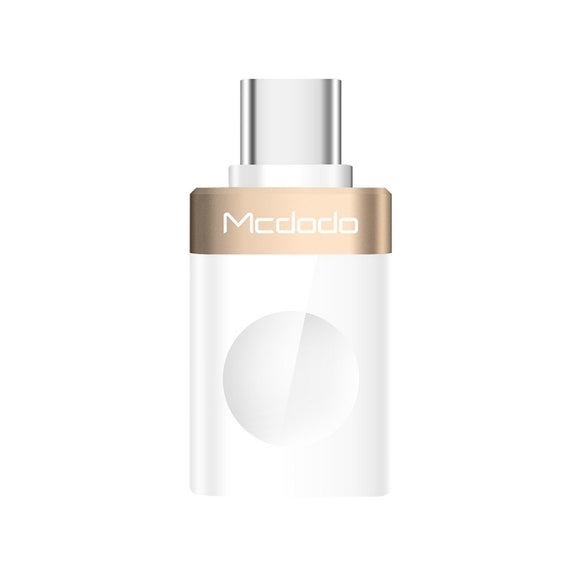 Mcdodo OT-1942 USB-C / Type-C to USB 3.0 AF Data Transmission Charging OTG Adapter(Gold)