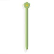 Cute Cartoon Silicone Protective Cover for Apple Pencil 2(Green)
