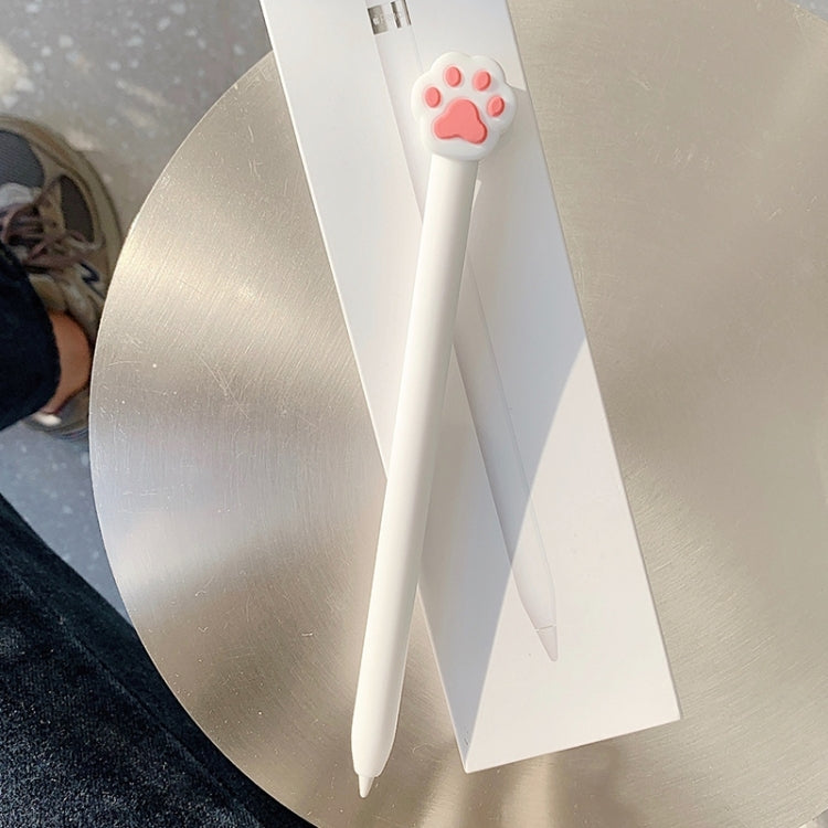Cute Cartoon Silicone Protective Cover for Apple Pencil 2(White)