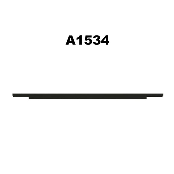 Glass Material LCD Screen Display Front Bezel Logo Cover for MacBook 12 inch Retina A1534(Grey)