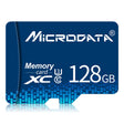MICRODATA 128GB U3 Blue TF(Micro SD) Memory Card - free shipping - PMC TechLife - Order now!