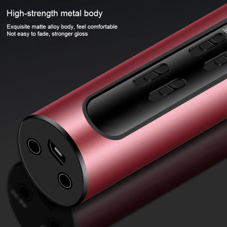 BGN-C7 Condenser Microphone Dual Mobile Phone Karaoke Live Singing Microphone Built-in Sound Card(Red)