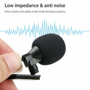 ZJ015MR Stereo 3.5mm Straight Plug Car Navigation DVD External Paste Microphone, Length: 3m