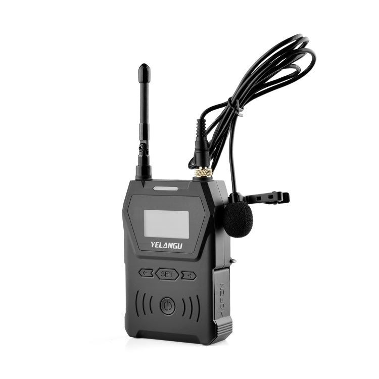 YELANGU YLG9929C MX4 Dual-Channel 100CH UHF Wireless Microphone System with Transmitter and Receiver for DSLR Cameras and Video Cameras(Black)