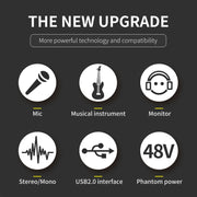 XTUGA E22 Audio Interface Professional Sound Card