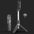 L02 100cm Multi-function Adjustable Bluetooth Self-timer Pole Tripod Selfie Stick (Black) - Selfie Sticks by PMC TechLife | Online Shopping South Africa | PMC TechLife